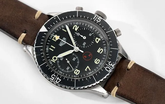 Heuer Chronograph 3H German Airforce Issued Reference 1550SG