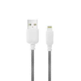 iHip 6ft Braided Lightning Charging Cable for iPhone