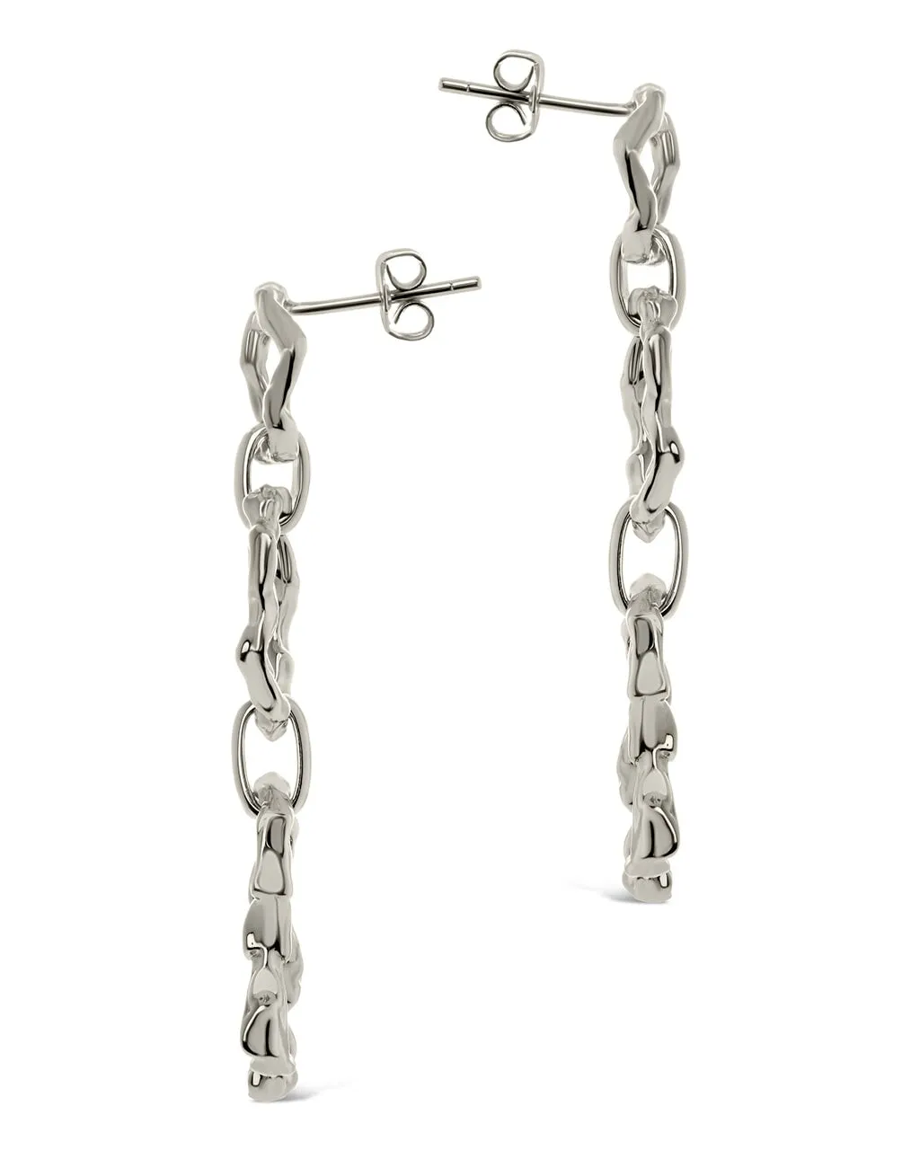 Ira Molten Metal Linked Drop Earrings