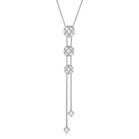 Isola Lariat Necklace with Mother of Pearl