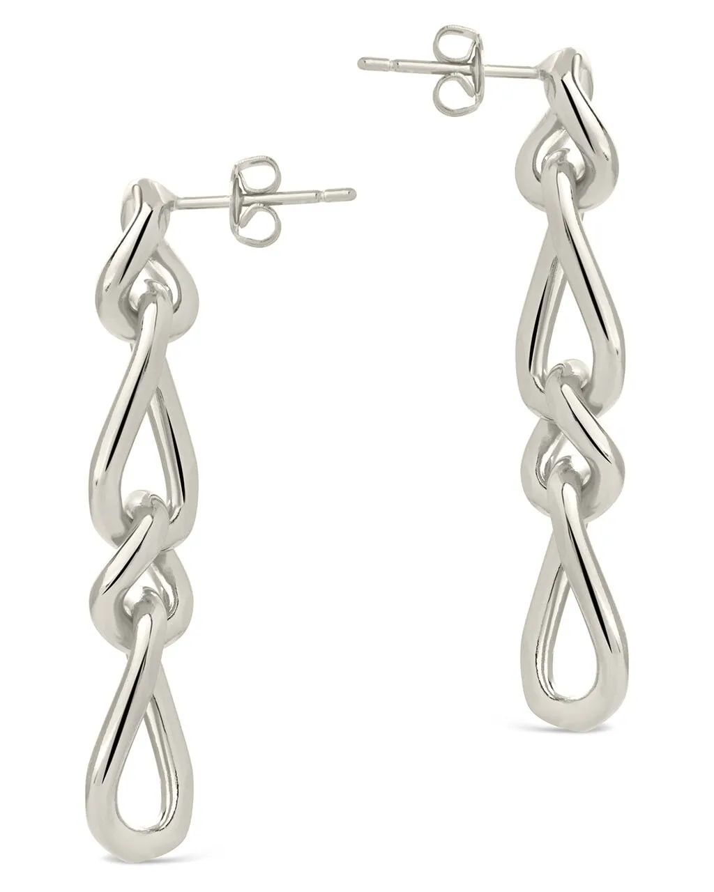 Jacqueline Chain Drop Stud Earrings