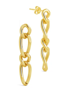 Jacqueline Chain Drop Stud Earrings