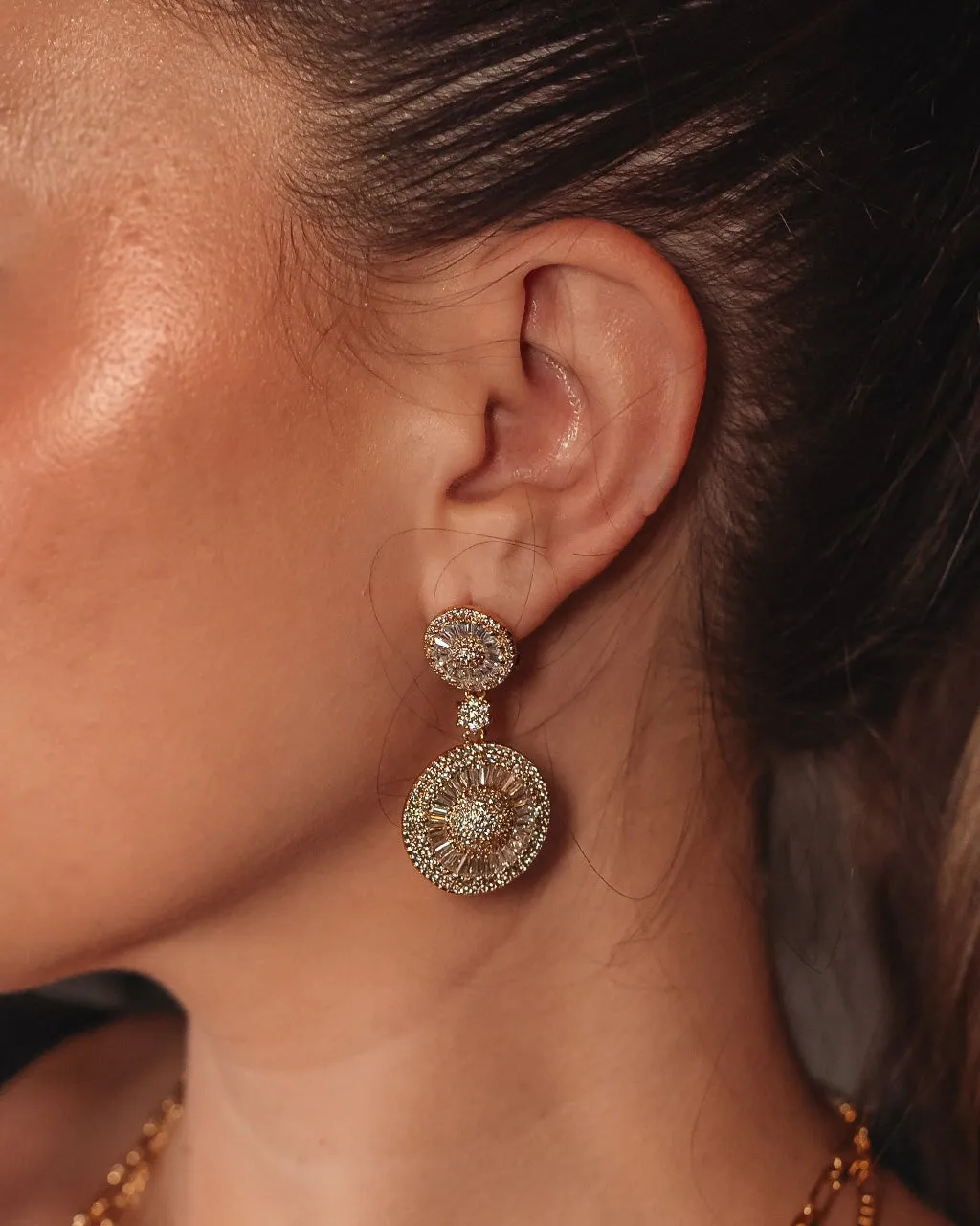 Jessica CZ Statement Drop Earrings