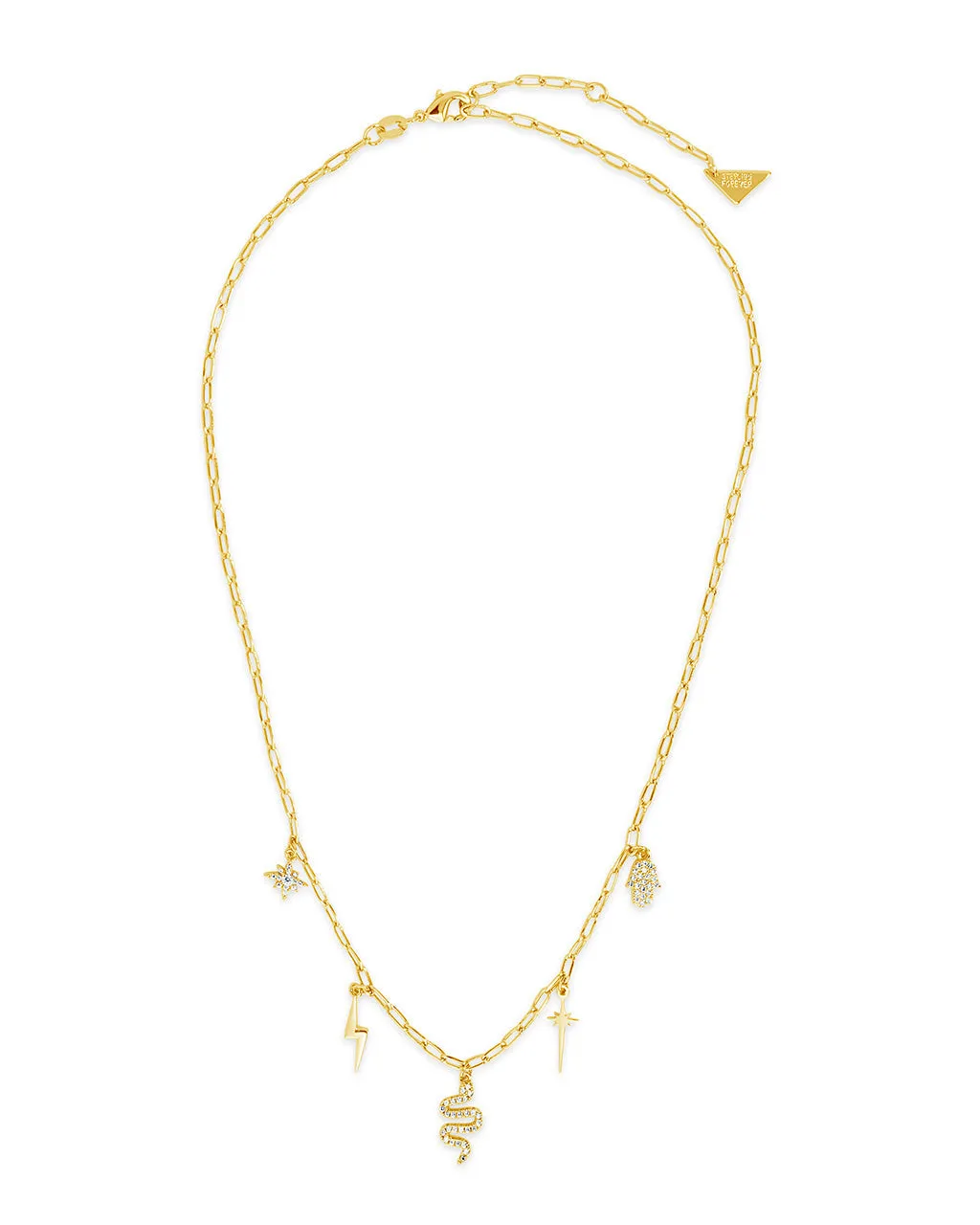 Juno CZ Celestial Charm Necklace