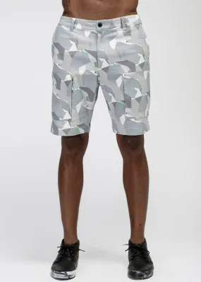 Konus Men's Digital Camo Cargo Shorts in Gray