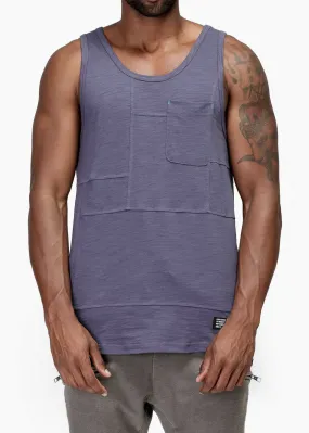 Konus Men's Multi Stitched Tank Top in Cobalt