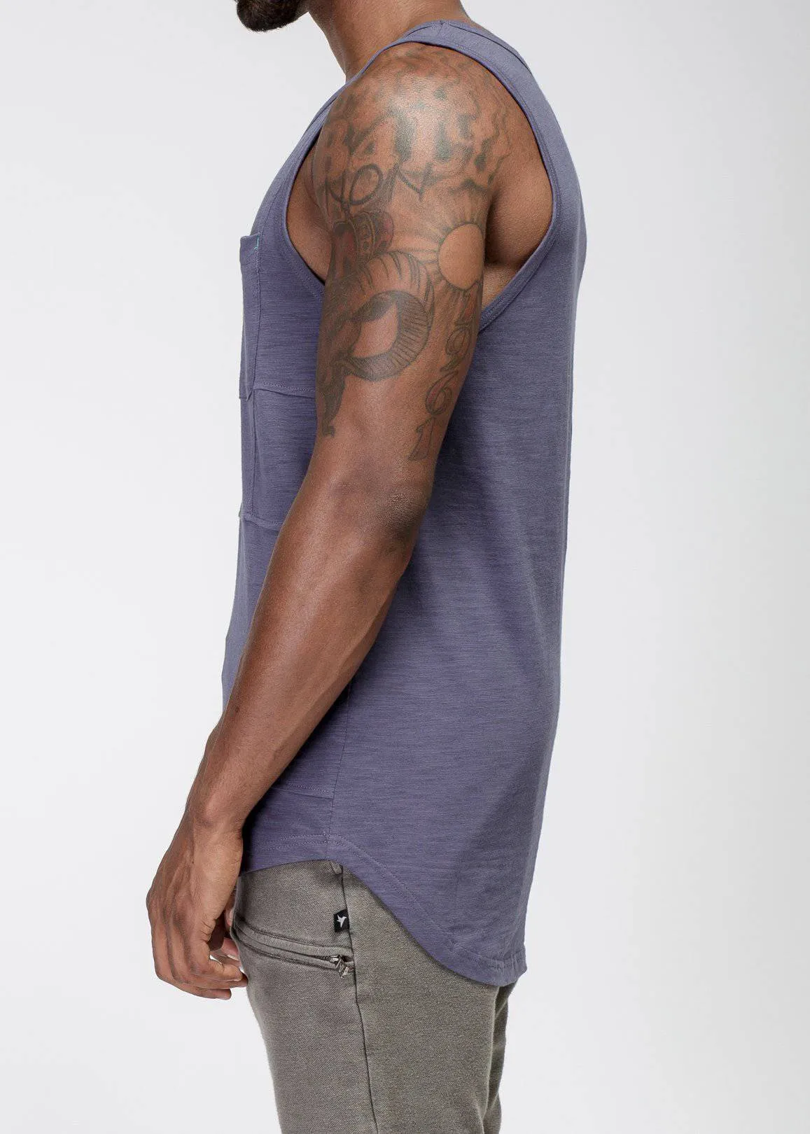 Konus Men's Multi Stitched Tank Top in Cobalt