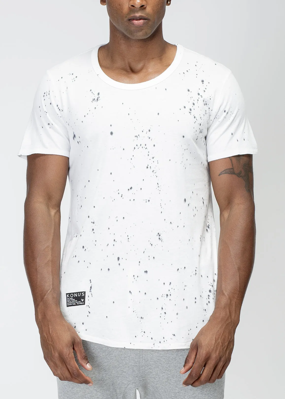 Konus Men's Scallop Tee In Speckle