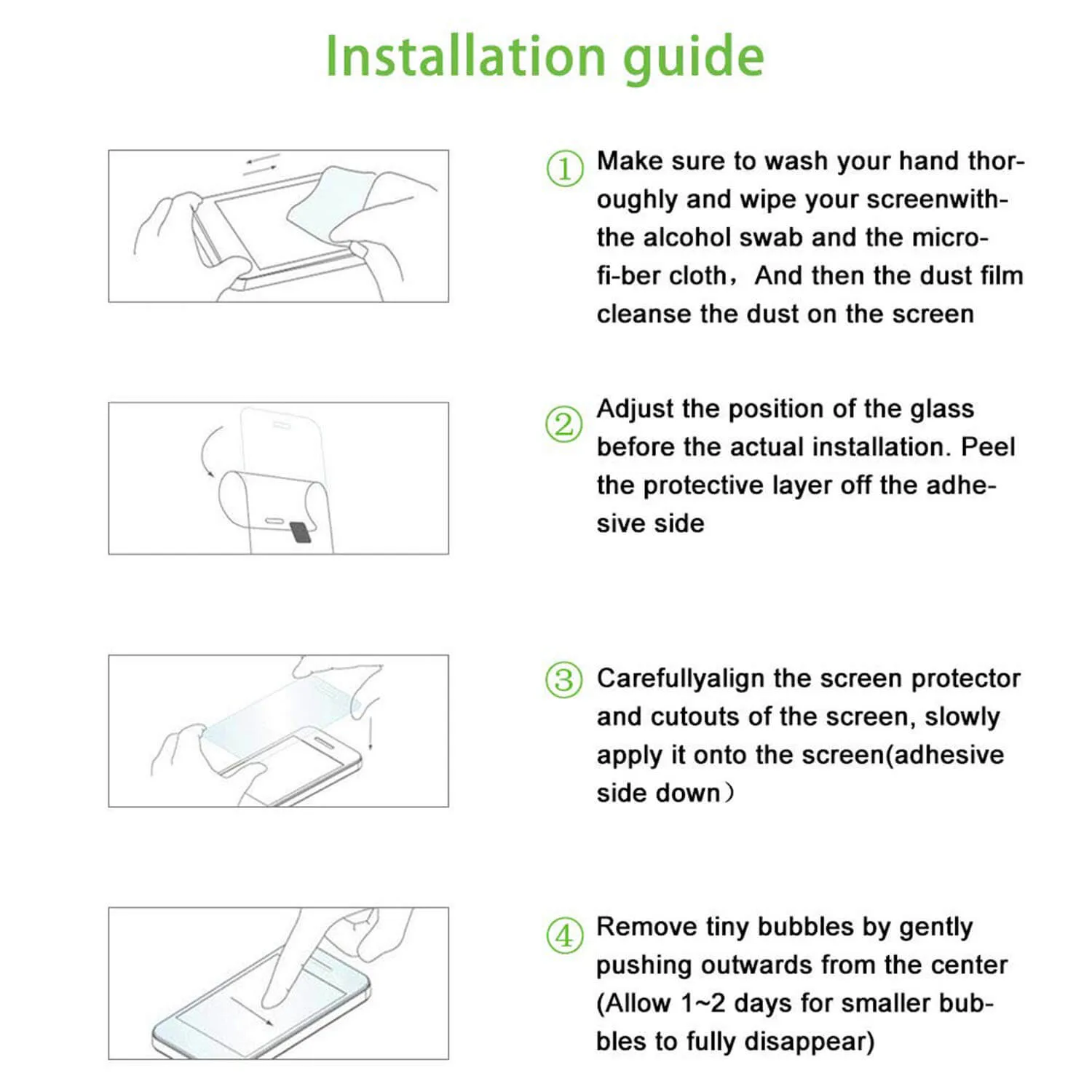 LG K50 /Q60 Screen Protector - 2 Pack, Clear Tempered Glass