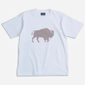 LOS LUNAS BISON TEE - WHITE