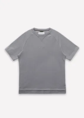 Men's Short Sleeve Raglan Crewneck Tee in Gray