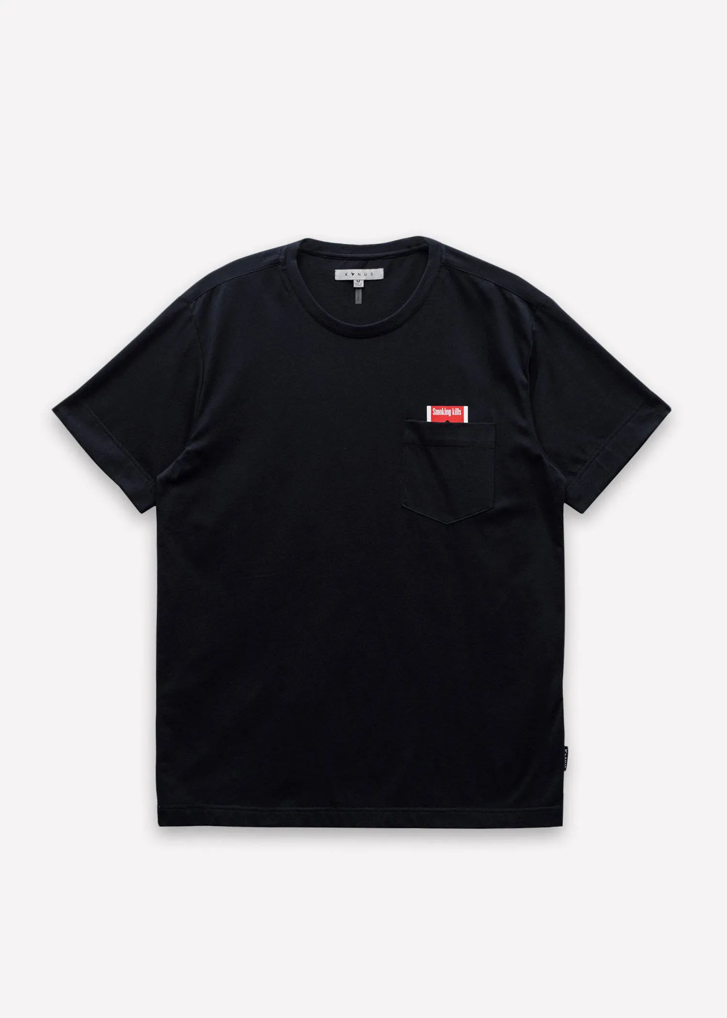 Men's Smoking Kills Pocket Tee in Black