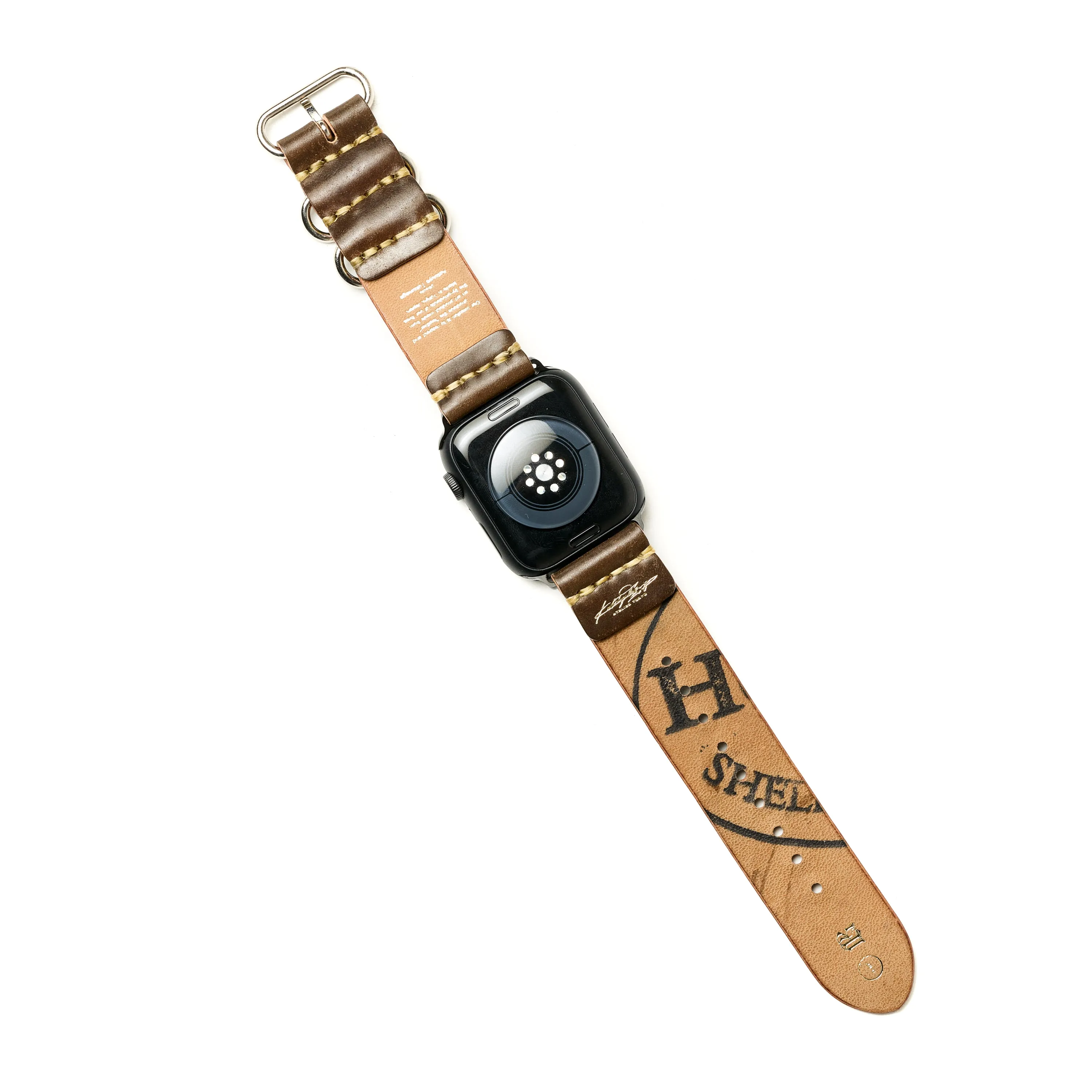 MILITARY STRAP FOR APPLE WATCH (HORWEEN_COADOVAN_D.COGNAC)