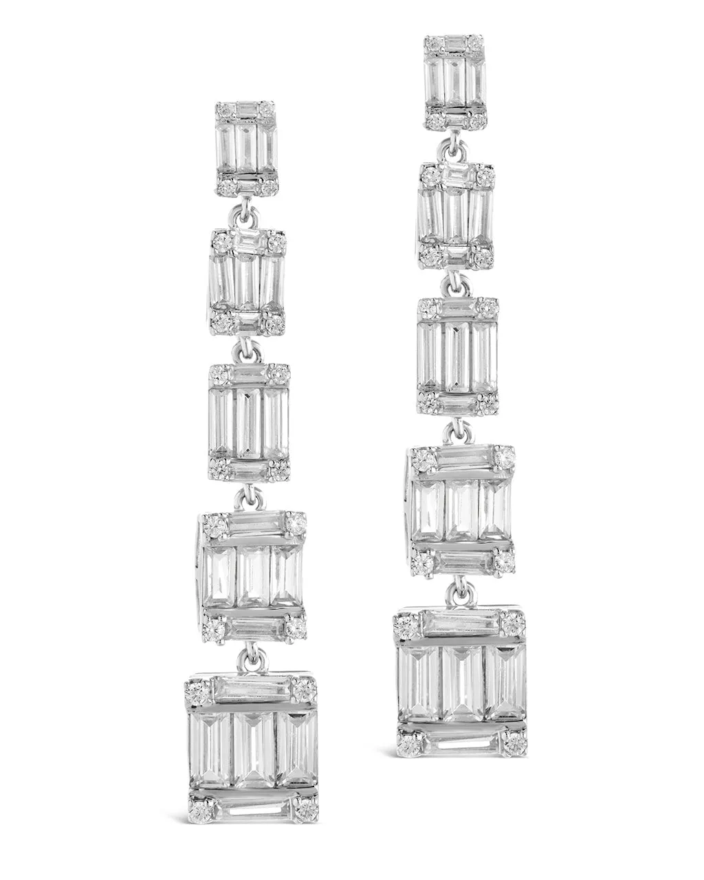 Penelope CZ Drop Stud Earrings