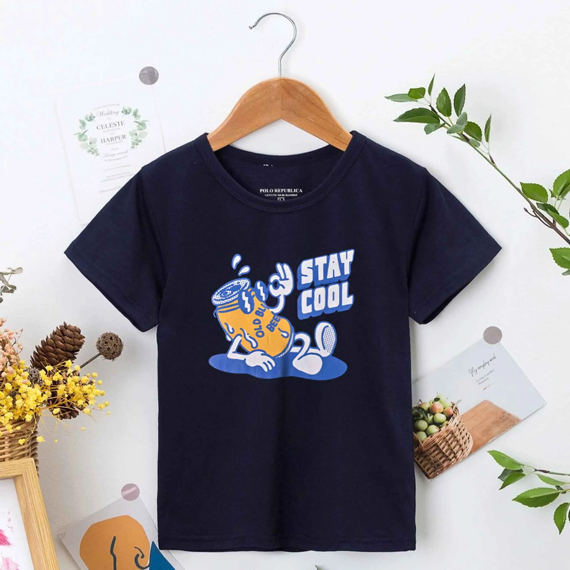 Polo Republica Boy's Stay Cool Printed Tee Shirt