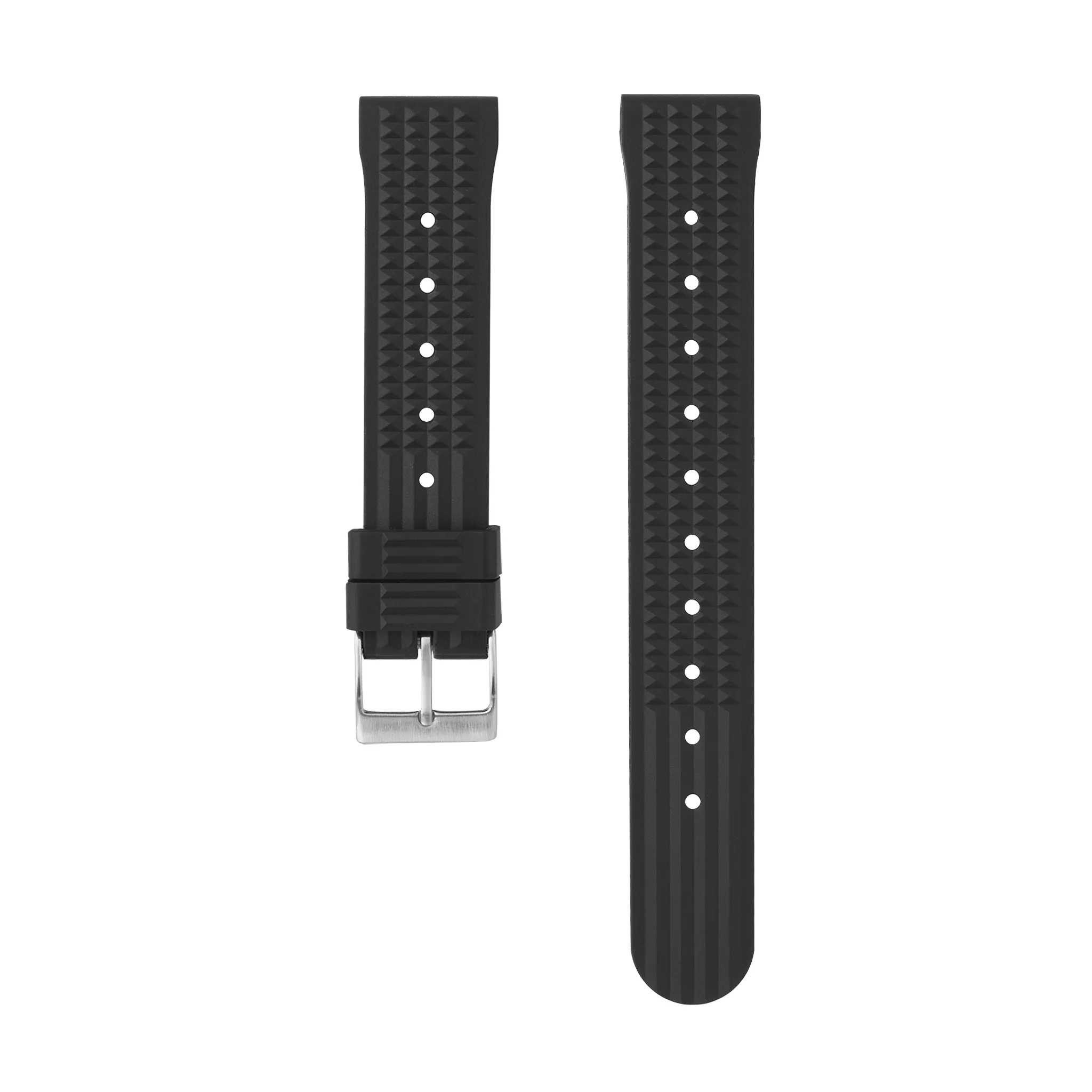 Rubber Strap: Waffle Black