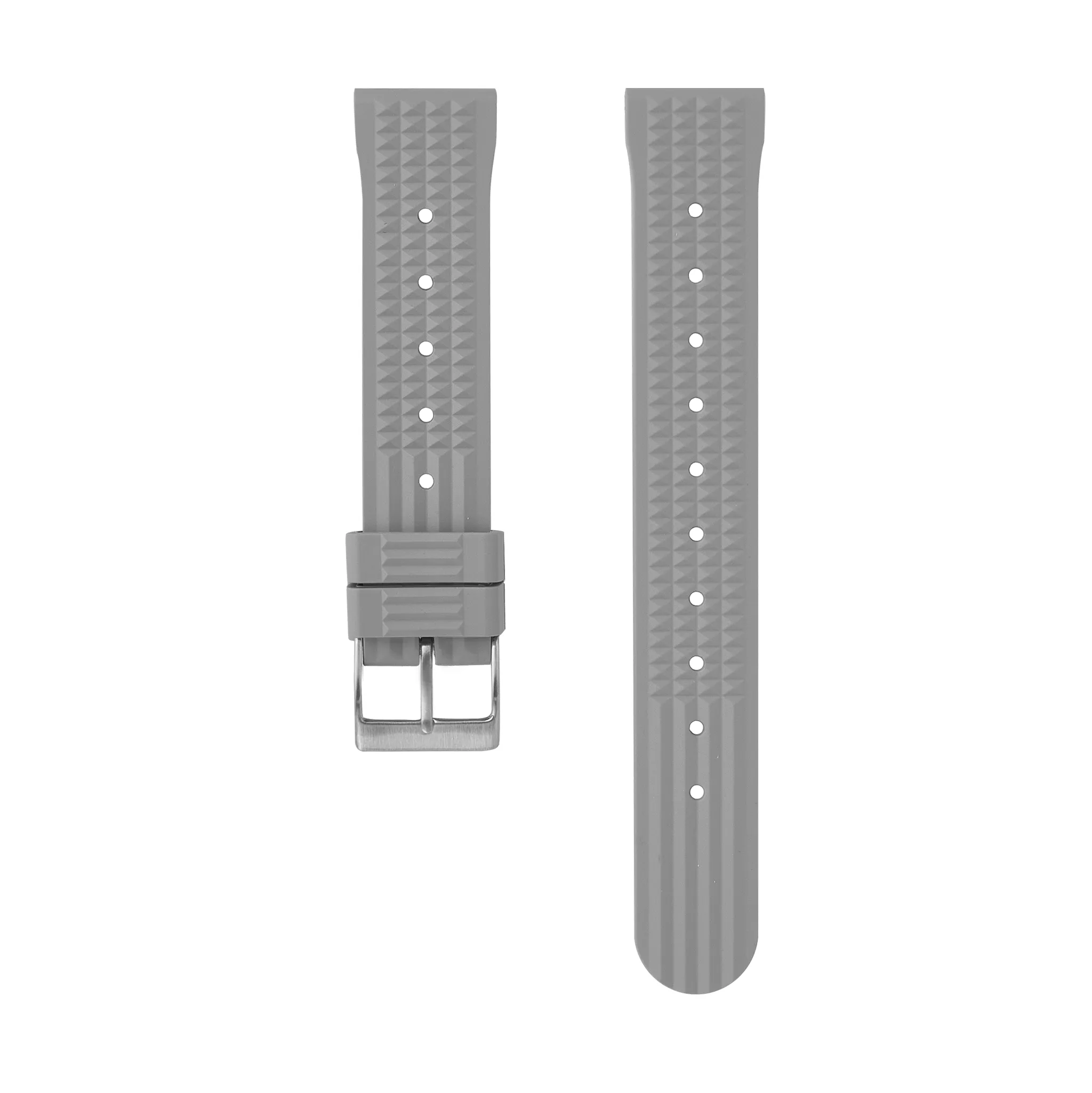 Rubber Strap: Waffle Grey