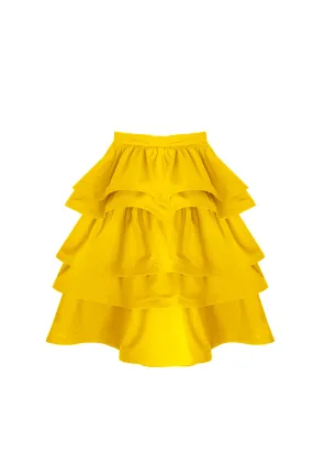 SAMPLE - MIDI Teagan Skirt - Sunshine Cotton Sateen