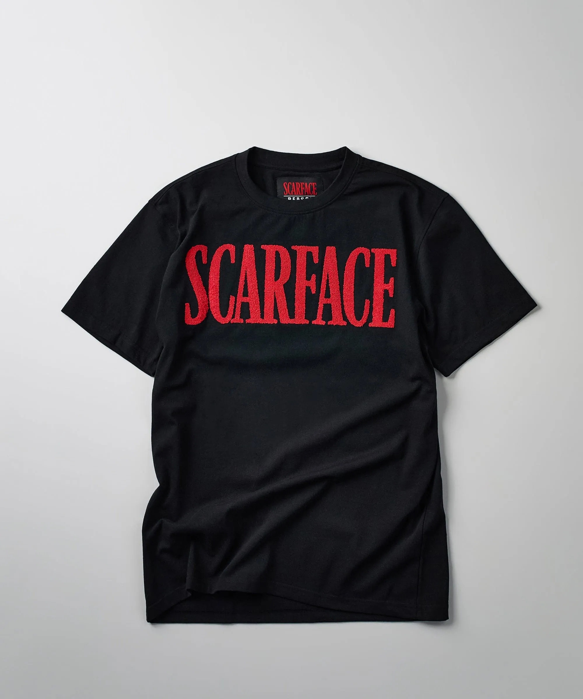 Scarface Logo Caviar Print Short Sleeve Tee - Black