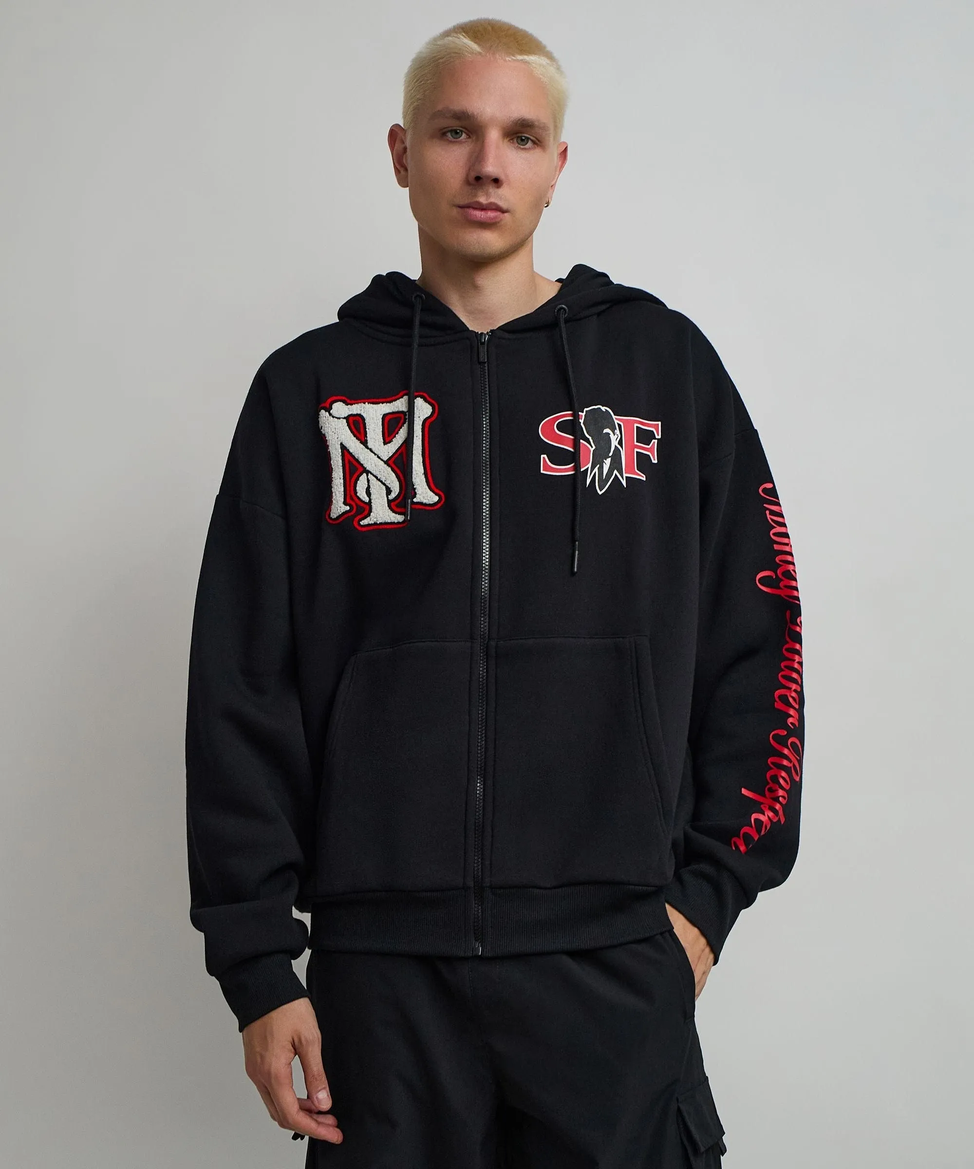 Scarface Respect Full Zip Hoodie - Black