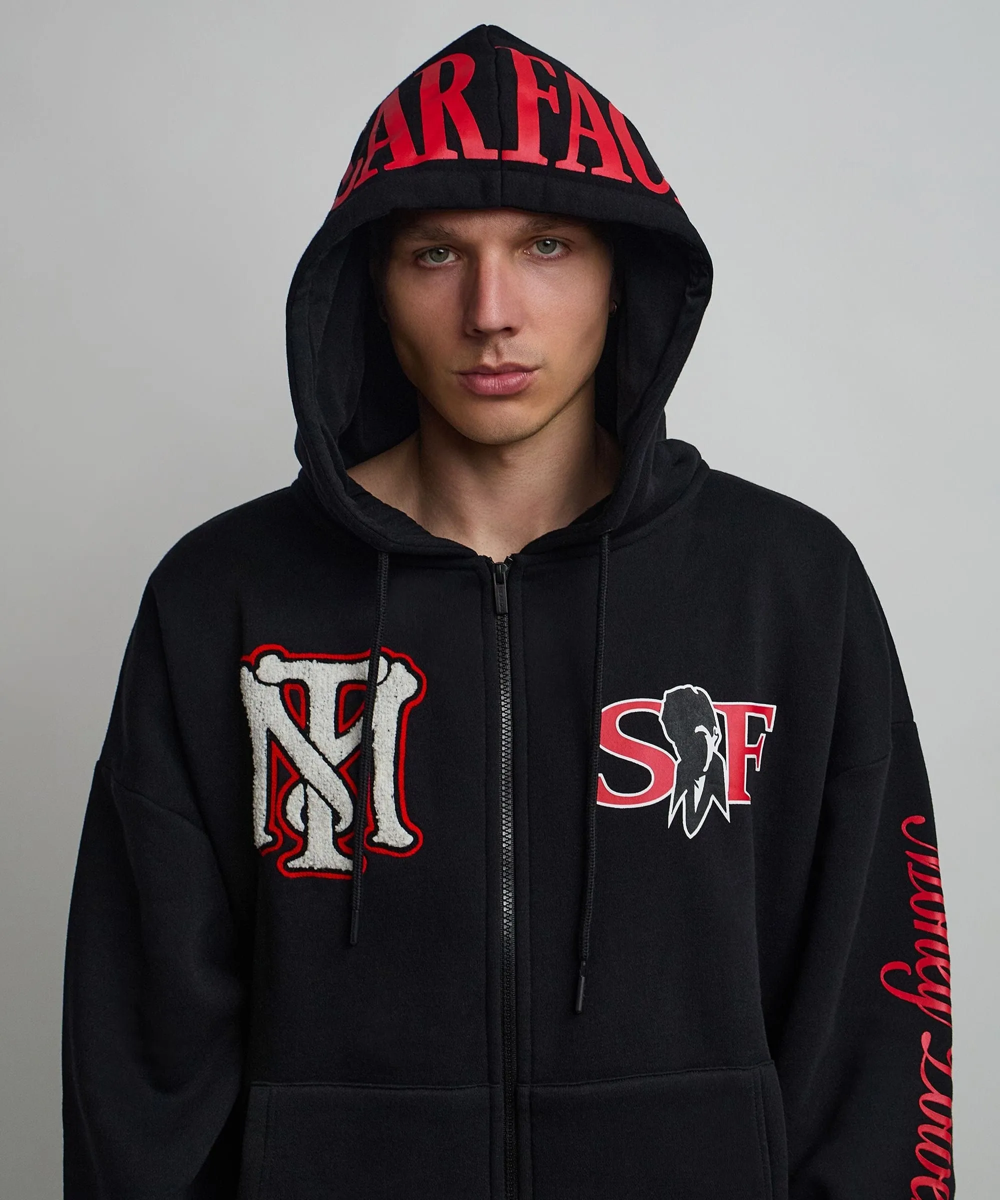 Scarface Respect Full Zip Hoodie - Black