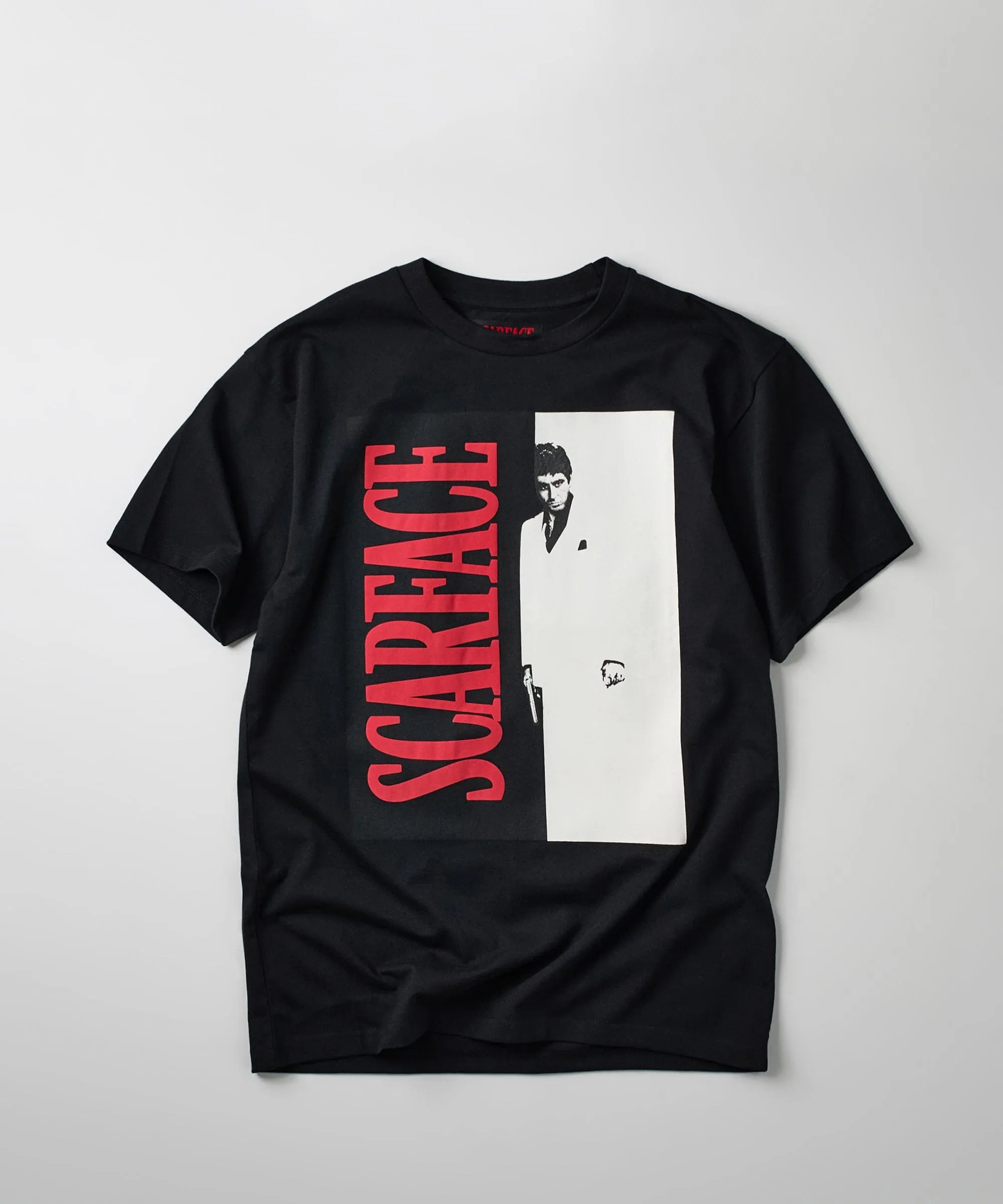 Scarface Split Short Sleeve Tee - Black