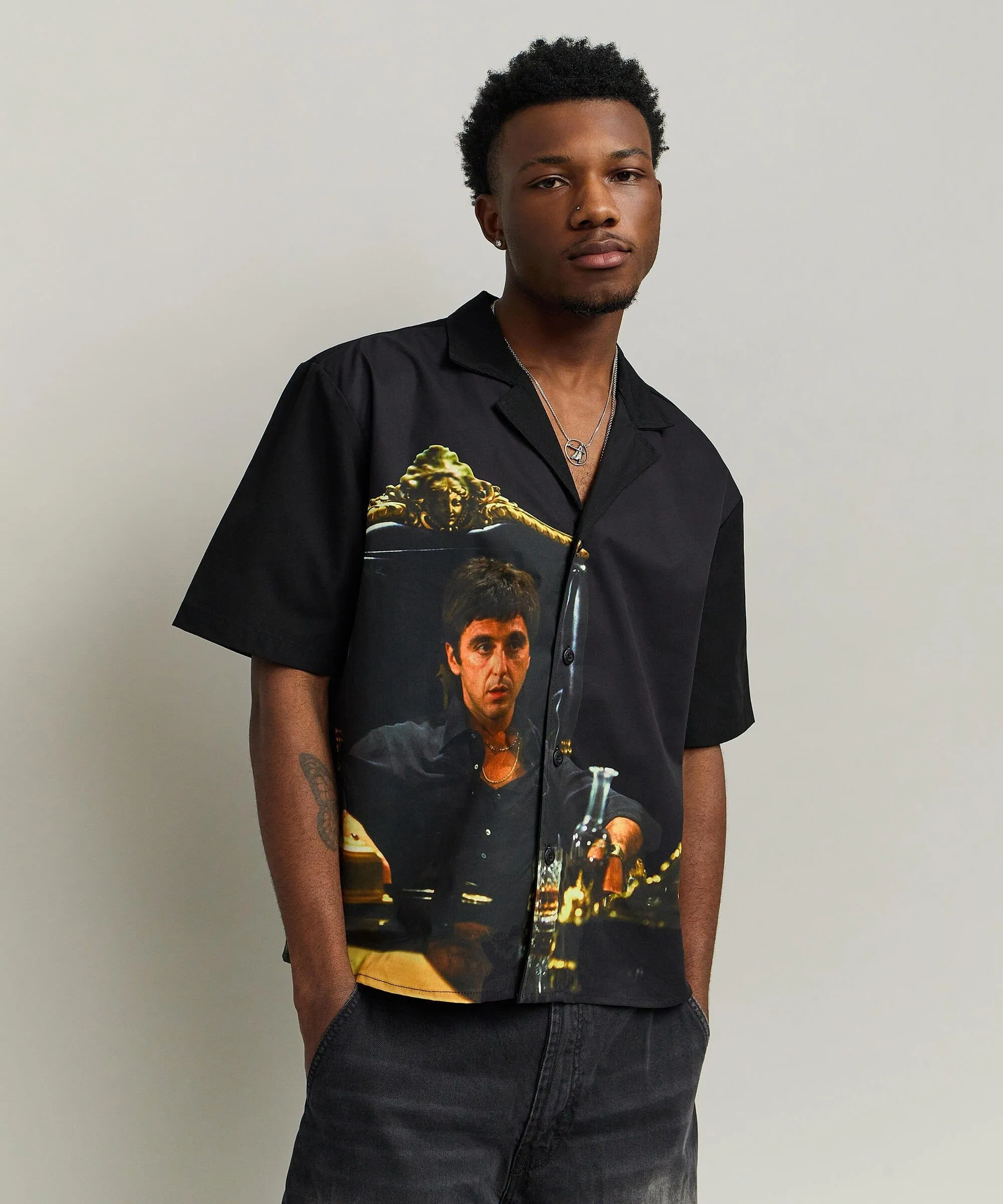 Scarface™ Tony Montana Shirt Box Fit - Black