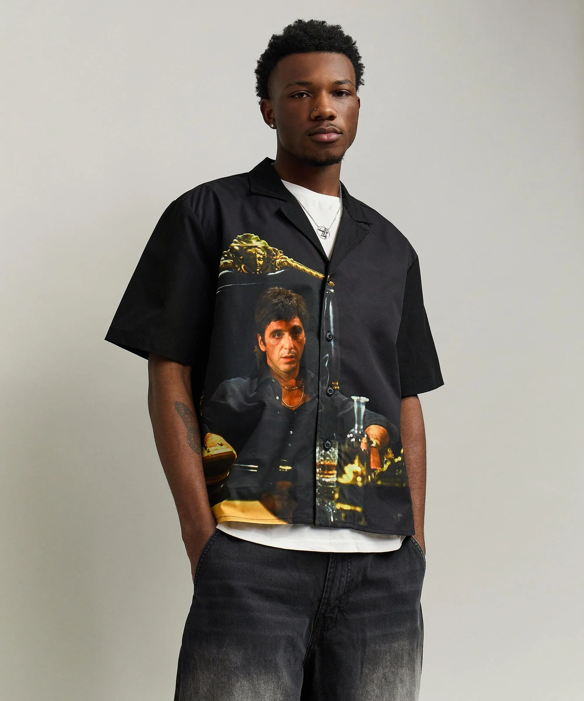 Scarface™ Tony Montana Shirt Box Fit - Black