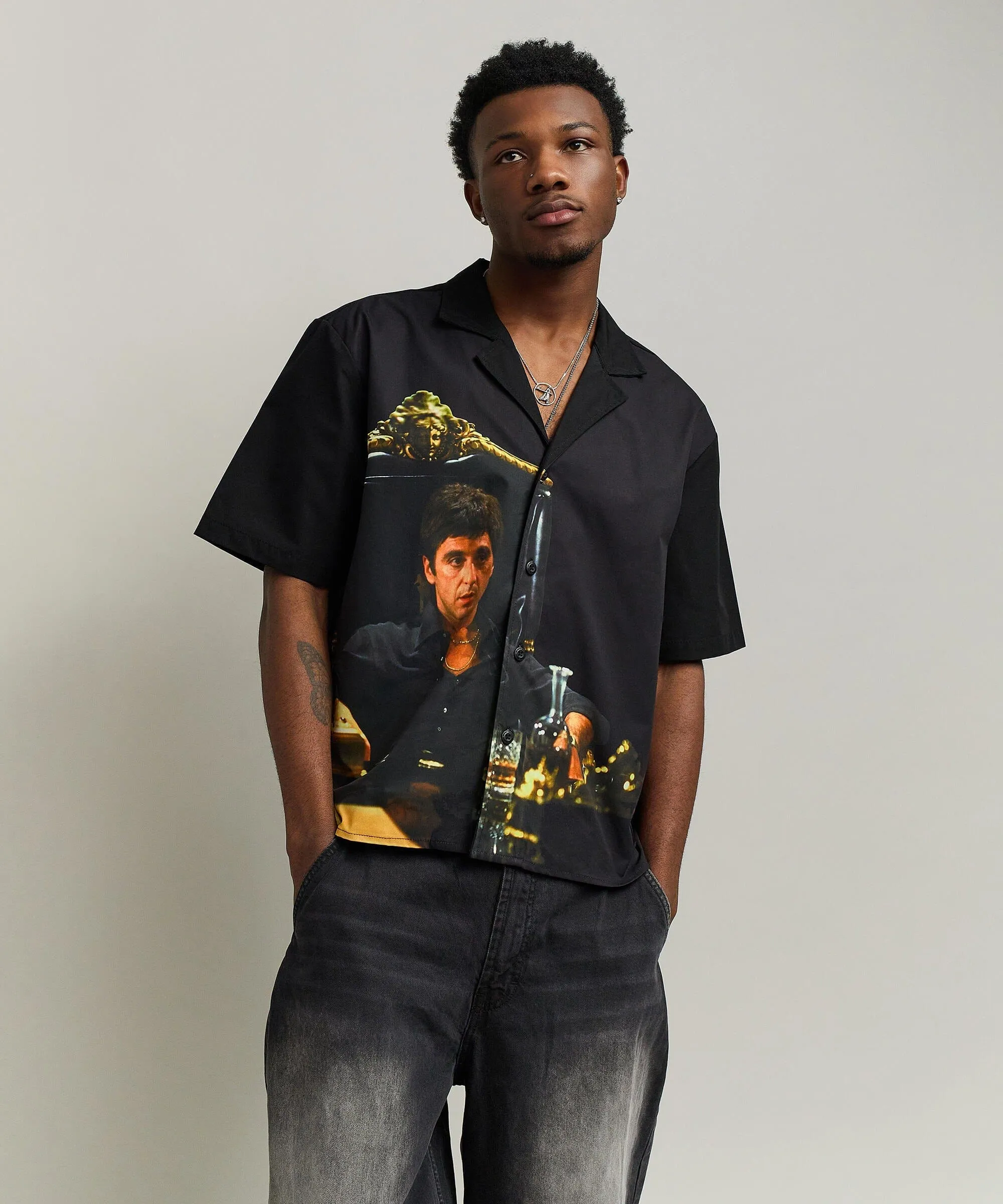 Scarface™ Tony Montana Shirt Box Fit - Black