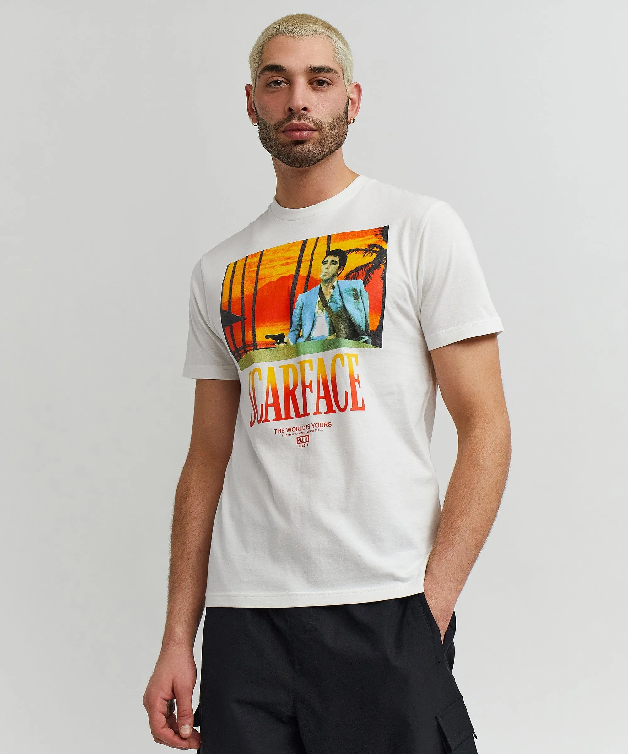 Scarface World Is Yours Short Sleeve Tee - White