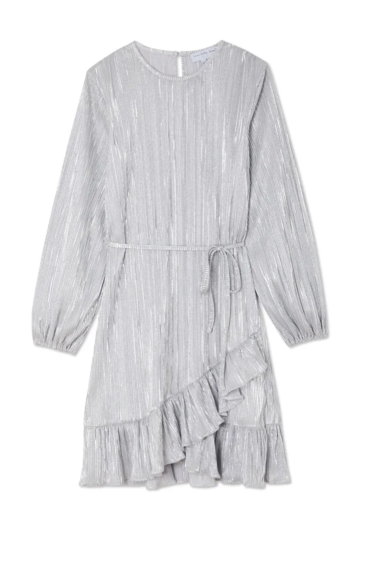 Silver Plisse Marnie Dress