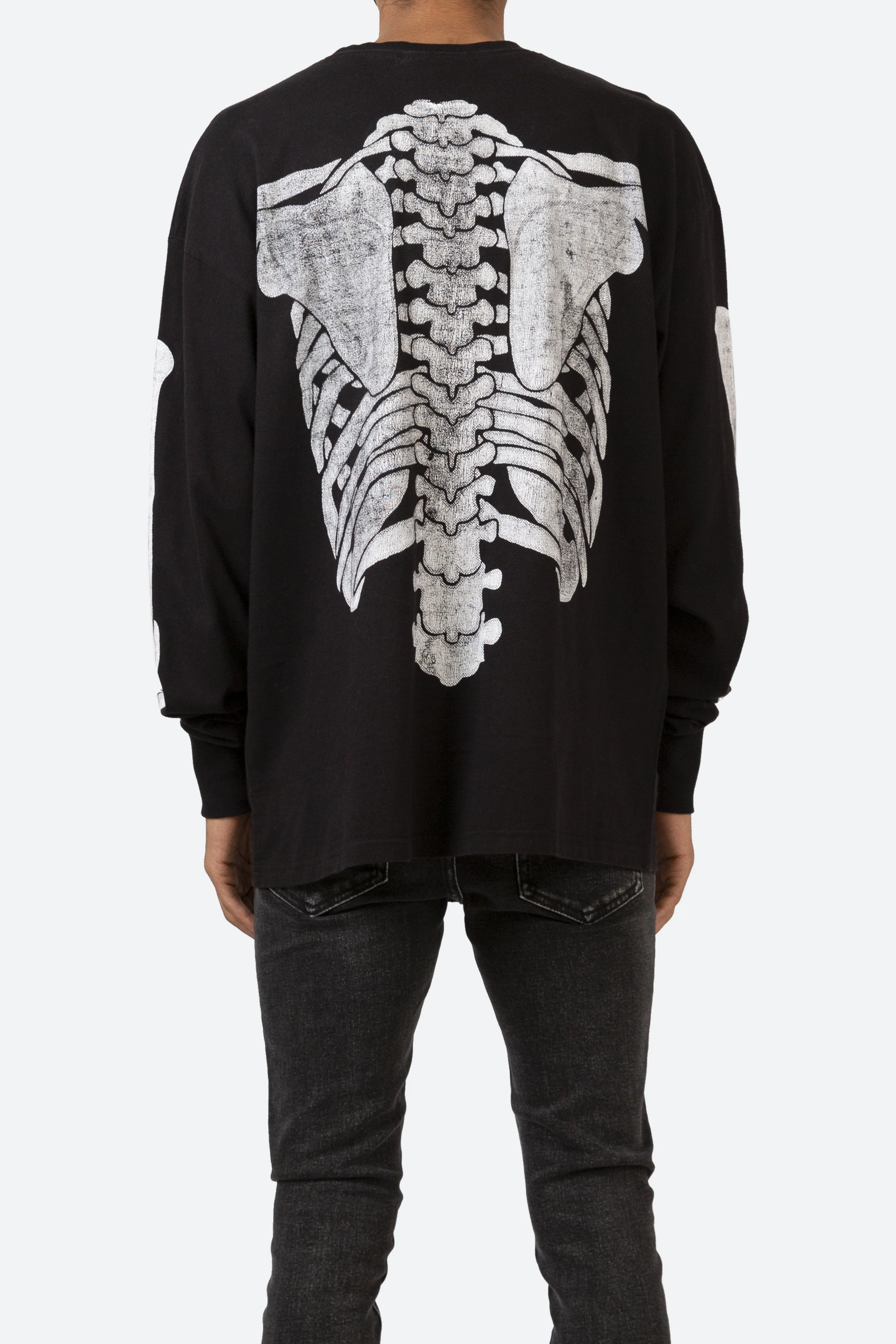 Skeleton L/S Tee - Black