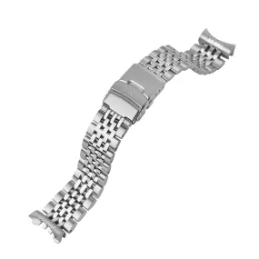 SKX/SRPD Watch Bracelet: Beads of Rice Brushed/Polished Finish