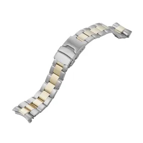 SKX/SRPD Watch Bracelet: Oyster Two-Tone Gold Finish