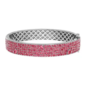 Stardust Bangle Silver Ruby