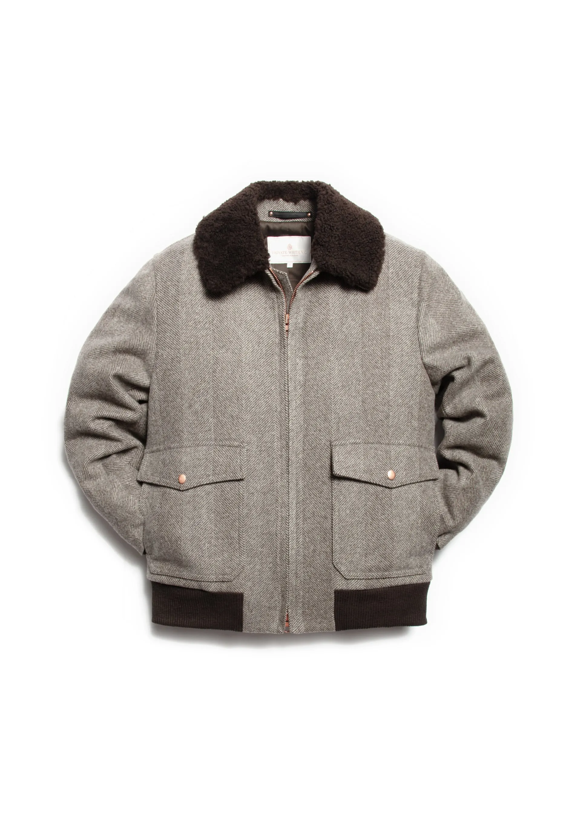 The Loden Flight Jacket - Bark