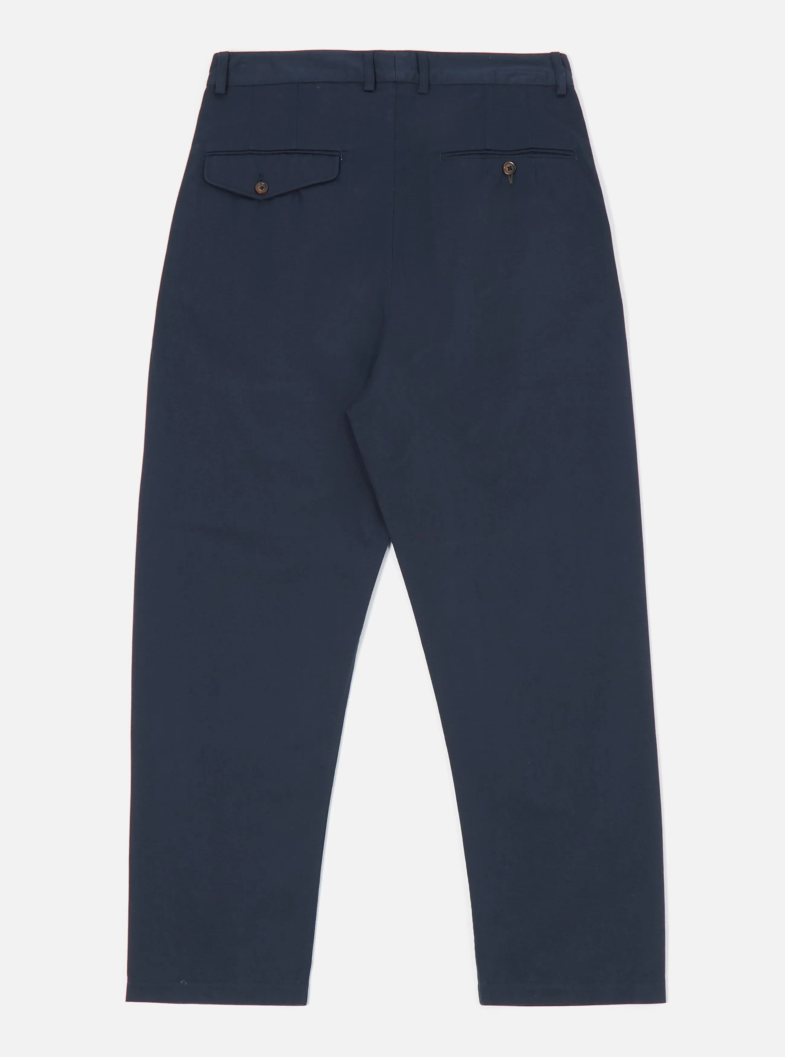 Universal Works Double Pleat Pant in Navy Twill