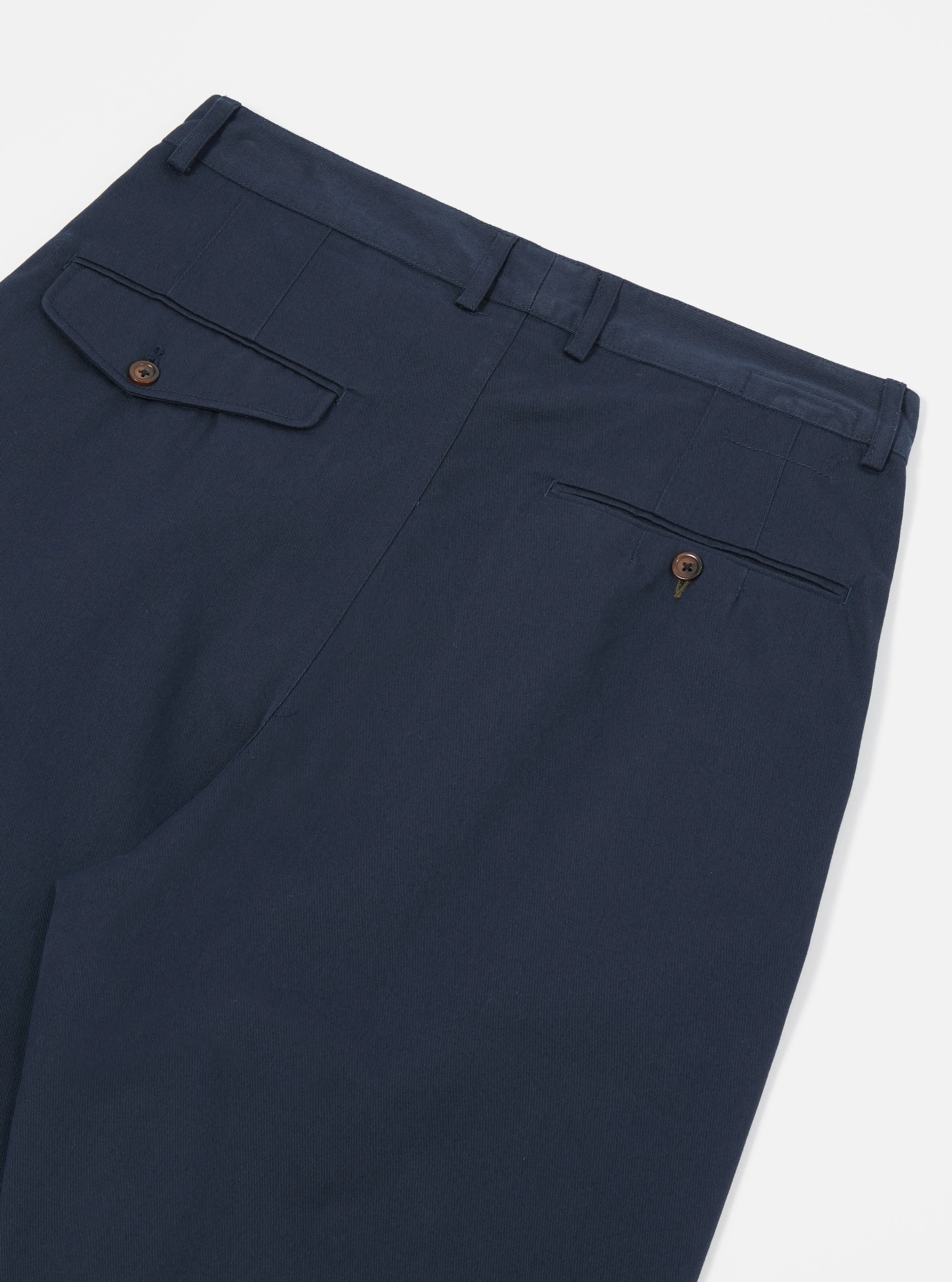 Universal Works Double Pleat Pant in Navy Twill