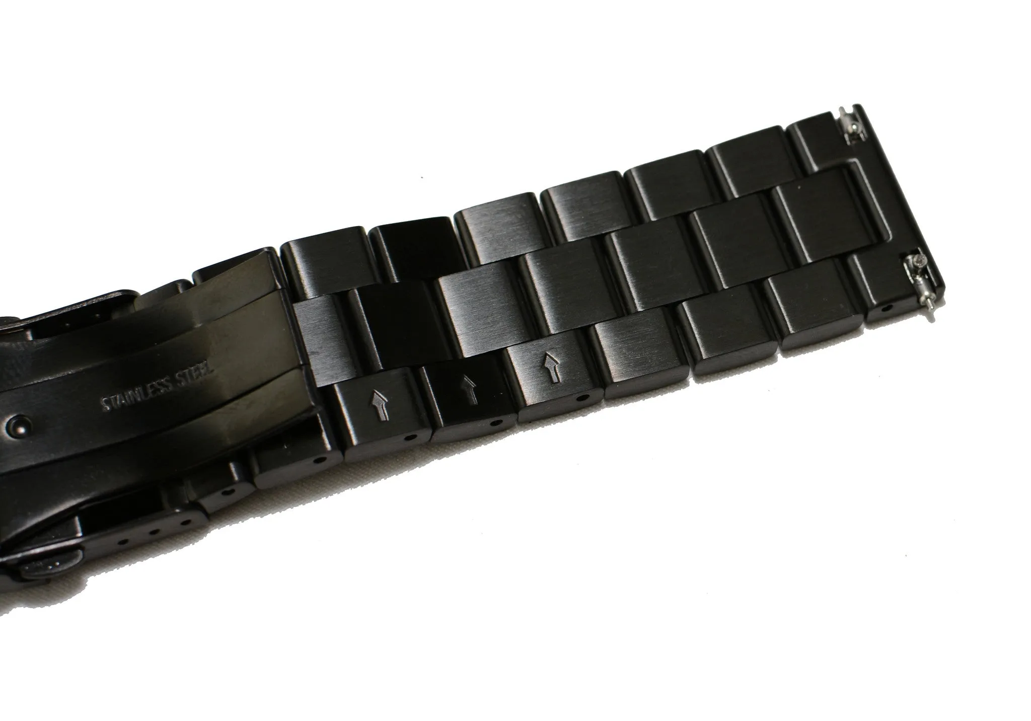 Watch Band- 22mm Black Stainless Steel (For 44mm and 48mm watch cases)