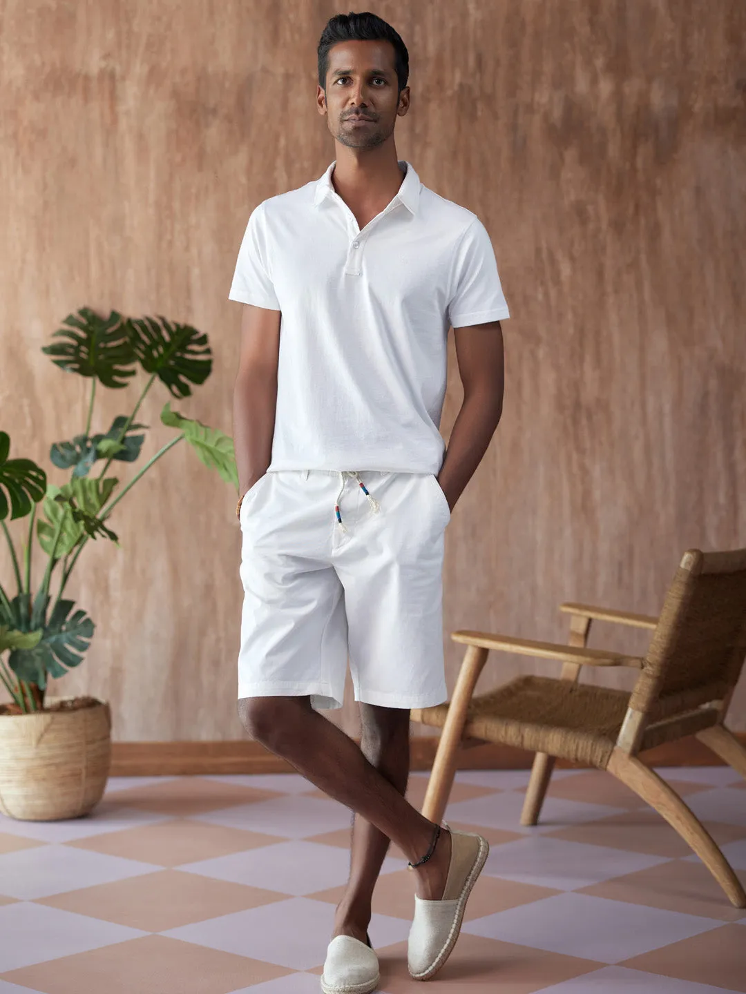 White Nautical Deck Shorts - Harbour