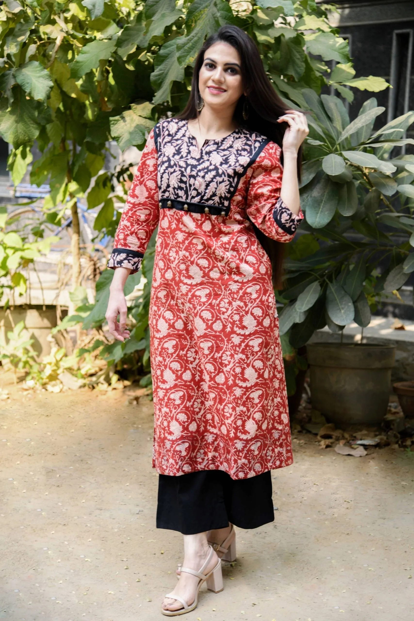 Yokelore Hand Block Print Cotton kurti